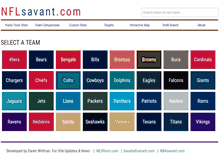 Tablet Screenshot of nflsavant.com